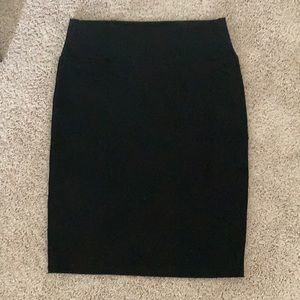 Solid black Lularoe Large pencil skirt